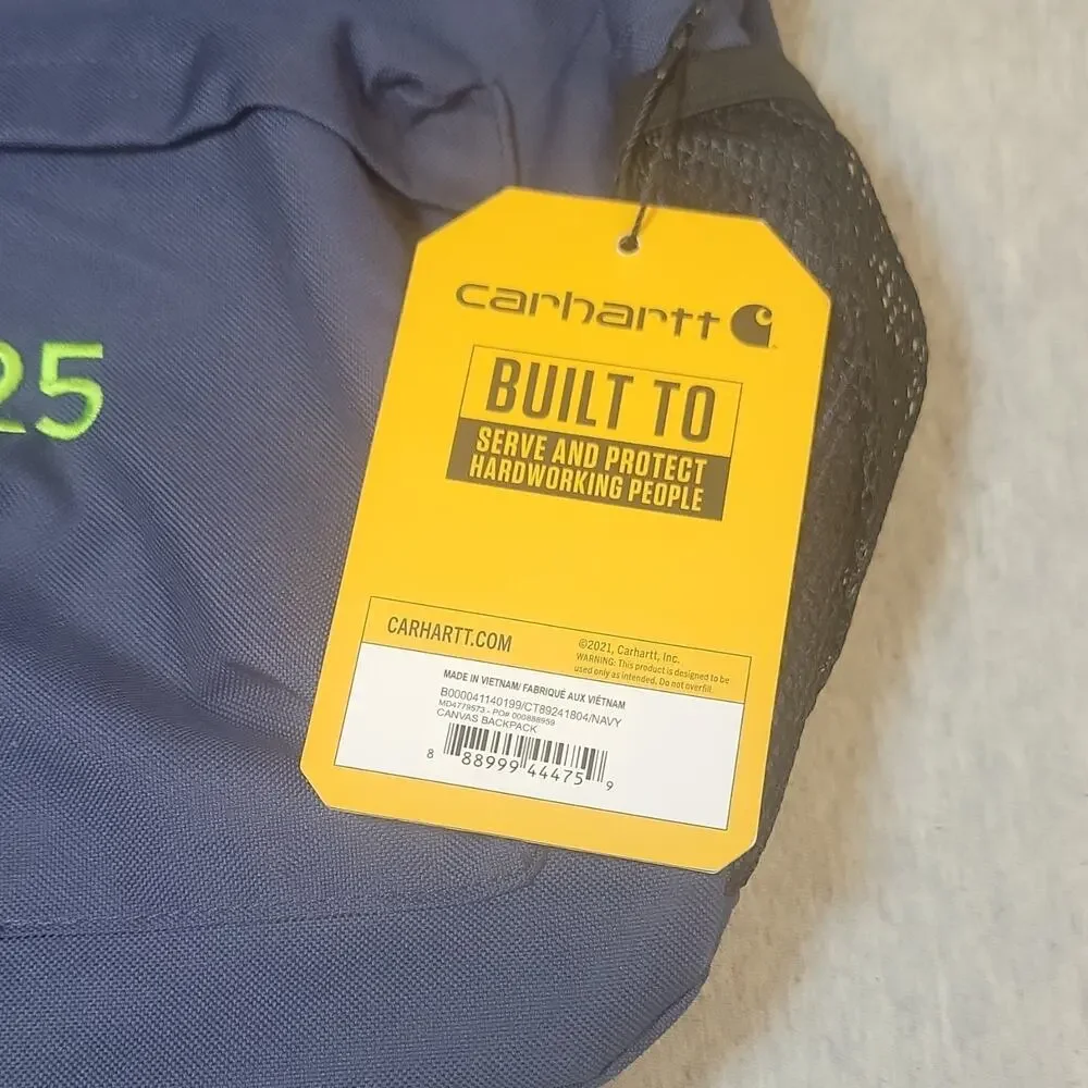 Carhartt 16L Classic Backpack Blue Canvas Fits 15